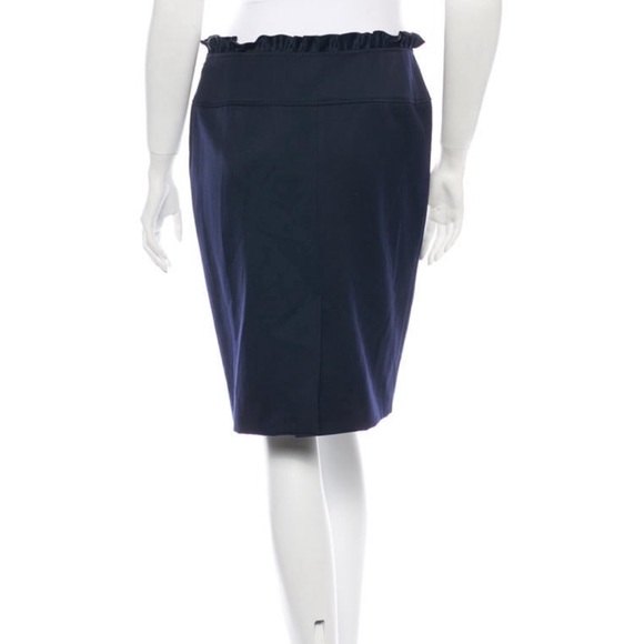 Valentino Pencil Skirt With Ruffle Trim - Picture 3 of 3